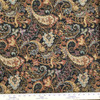 Alonzo in Wren | Paisley Floral in Black / Tan / Red / Blue  | Heavy Upholstery Fabric | 54" Wide | By the Yard