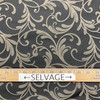 Douglas in color Granite | Swirling Vines | Taupe | Medium Weight Upholstery / Drapery Fabric | 54" Wide | By the Yard