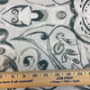 Sophia in color Pewter | Contemporary Damask | Blue / Gray / White | Medium Weight Upholstery / Drapery Fabric | 54" Wide | By the Yard