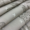 Elk in color Alpine | Modern Scandinavian Deer | Gray / White / Taupe | Upholstery Fabric | 54" Wide | By the Yard
