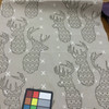 Elk in color Alpine | Modern Scandinavian Deer | Gray / White / Taupe | Upholstery Fabric | 54" Wide | By the Yard