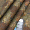 Potelle in color Jewell | Modern Mums Floral in Brown / Gold / Gray | Heavyweight Upholstery / Slipcover Fabric | Jacquard | 54" Wide | By the Yard