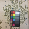 Elk in color Treasure | Modern Scandinavian Deer | Green / Blue / Beige | Heavyweight Upholstery / Slipcover Fabric | Jacquard | 54" Wide | By the Yard