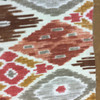 7.25 Yard Piece of Modern Ikat | Red / Brown / Off White | Home Decor Fabric | 54" Wide | By the Yard