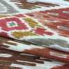 7.25 Yard Piece of Modern Ikat | Red / Brown / Off White | Home Decor Fabric | 54" Wide | By the Yard