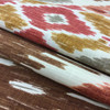 7.25 Yard Piece of Modern Ikat | Red / Brown / Off White | Home Decor Fabric | 54" Wide | By the Yard