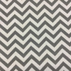 2 Yard Piece of Classic Gray Chevron Upholstery Fabric By The Yard | Durable and Timeless