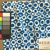 Sean in Royal | Abstract Blue and White | Upholstery Fabric | Regal Fabrics Brand | 54" Wide | By the Yard