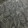 Trace in Black | Modern Leaves Black and White | Upholstery Fabric | Regal Fabrics Brand | 54" Wide | By the Yard