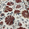 Farah in Red | Jacobean Floral Red / Blue / Beige | Upholstery Fabric | Regal Fabrics Brand | 54" Wide | By the Yard