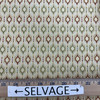 Gabby in Grass | Contemporary Ogee in Yellow / Red / Green  | Upholstery Fabric | Regal Fabrics Brand | 54" Wide | By the Yard