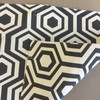 Nano in color Black | Geometric Hexagons Black and White | Upholstery Fabric | Regal Fabrics Brand | 54" Wide | By the Yard