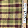 3.75 Yard Piece of Classic Plaid with Pre-Quilted Diamonds Upholstery Fabric | 54" wide | BTY