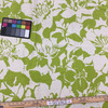 Peony in Lime | Silhouette Floral in Green and Beige | Upholstery / Drapery Fabric | P/Kaufmann | 54" Wide | By the Yard