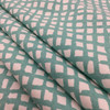 Sea Grid in Turquoise | Check in Blue / White | Upholstery / Drapery Fabric | Golding Fabrics | 54" Wide | By the Yard