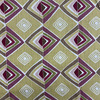 Milo in Citrine | Modern Diamond Basketweave in Green / Pink | Upholstery / Drapery Fabric | P/Kaufmann | 54" Wide | By the Yard