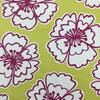 Snappy Poppy in Honeydew | Modern Floral in Chartreuse and Pink | Upholstery / Drapery Fabric | P/Kaufmann | 54" Wide | By the Yard