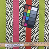 Zebra Stripe in Tropic | Lime / Pink / Red / Black / Off-White | Upholstery / Drapery Fabric | P/Kaufmann | 54" Wide | By the Yard