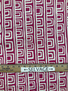 On the Square | Geometric Squares in Pink / White | Upholstery / Drapery Fabric | P/Kaufmann | 54" Wide | By the Yard