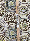 Summer Breeze in Stone | Bohemian Hexagons in Purple / Brown / Green / Grey | Upholstery / Drapery Fabric | P/Kaufmann | 54" Wide | By the Yard
