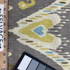 Enlightened in Pumice | Ikat in Yellow / Taupe / Blue  | Upholstery / Drapery Fabric | Waverly | 54" Wide | By the Yard