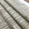 Avron in Flax | Decorative Stripes in Taupe | Upholstery / Drapery Fabric | Ellen Degeneres | 54" Wide | By the Yard
