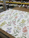 Borde Hill Garden in Moonstone | Botanical Floral in Green / Red / Pink / Purple / Linen | Upholstery / Drapery Fabric | P/Kaufmann | 54" Wide | By the Yard