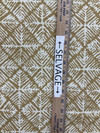 Kalimba in Mustard | Bohemian Diamonds in Golden Yellow and Off-White | Upholstery / Drapery Fabric | P/Kaufmann | 54" Wide | By the Yard