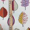 Leaf Glossary in Rainbow | Modern Leaf Print in Green / Pink / Orange / Yellow | Upholstery / Drapery Fabric | P/Kaufmann | 54" Wide | By the Yard