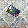Zoie in Marine | Distressed Damask in Green and Blue | Upholstery / Drapery Fabric | P/Kaufmann | 54" Wide | By the Yard