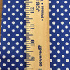 Polka Dot Quilting Fabric | Blue and White | 100% Cotton | 44" Wide | By the Yard
