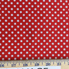 Polka Dot Quilting Fabric | Red and White | 100% Cotton | 44" Wide | By the Yard