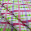 Argyle Plaid Quilting Fabric | Pink / Greem / Purple / White | 100% Cotton | 44" Wide | By the Yard