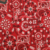 Bandana Design Quilting Fabric | Red / White / Black | 100% Cotton | 44" Wide | By the Yard