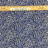 Paisley Quilting Fabric | Blue / White / Black | 100% Cotton | 44" Wide | By the Yard
