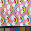 100% Cotton Quilting Fabric | Rainbows and Clouds  | 44" Wide | By The Yard