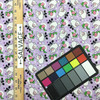 100% Cotton Quilting Fabric | Purple Pink Cartoon Sheep Floral | 44" Wide | By The Yard