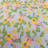 100% Cotton Quilting Fabric | Pink Blue Yellow Floral | 44" Wide | By The Yard
