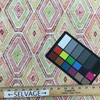 Ricochet in Masala | Bohemian Diamonds in Red / Pink / Green | Upholstery / Drapery Fabric | Richloom | 54" Wide | By the Yard
