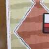 Gustavian in Prairie | Diamond Geometric in Salmon and Khaki | Upholstery / Drapery Fabric | Robert Allen | 54" Wide | By the Yard