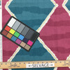 Gustavian in Everglade | Diamond Geometric in Plum and Teal Green | Upholstery / Drapery Fabric | Robert Allen | 54" Wide | By the Yard
