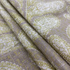 Trousseau in Dove | Paisley Damask in Gold / Taupe | Linen Upholstery / Drapery Fabric | Richloom | 54" Wide | By the Yard