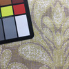 Trousseau in Dove | Paisley Damask in Gold / Taupe | Linen Upholstery / Drapery Fabric | Richloom | 54" Wide | By the Yard