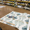 Eventide in Dusk | Tie Dye Ogee in Blue and Green | Home Decor Fabric | Richloom Brand | Drapery / Upholstery | 54" Wide | By the Yard