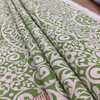 Tienchi in Spring Green | Circular Scrollwork Design in Green and Natural Beige | Upholstery / Drapery Fabric | Richloom | 54" Wide | By the Yard