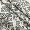Zaire in Gunmetal | Aztec Design in Grey / Beige | Upholstery / Drapery Fabric | Richloom | 54" Wide | By the Yard