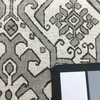 Zaire in Gunmetal | Aztec Design in Grey / Beige | Upholstery / Drapery Fabric | Richloom | 54" Wide | By the Yard