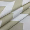 Neutral Chevron in Beige and White | Printed Home Decor Fabric | Slipcovers / Drapery | 54" Wide | By the Yard