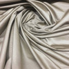 6.25 Yard Piece of Taupe Satin Curtain Fabric Textured Designer Drapery 54W Silvery Tan