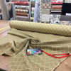Golden Tan on Army / Olive Green Upholstery Fabric | Reversible | By The Yard